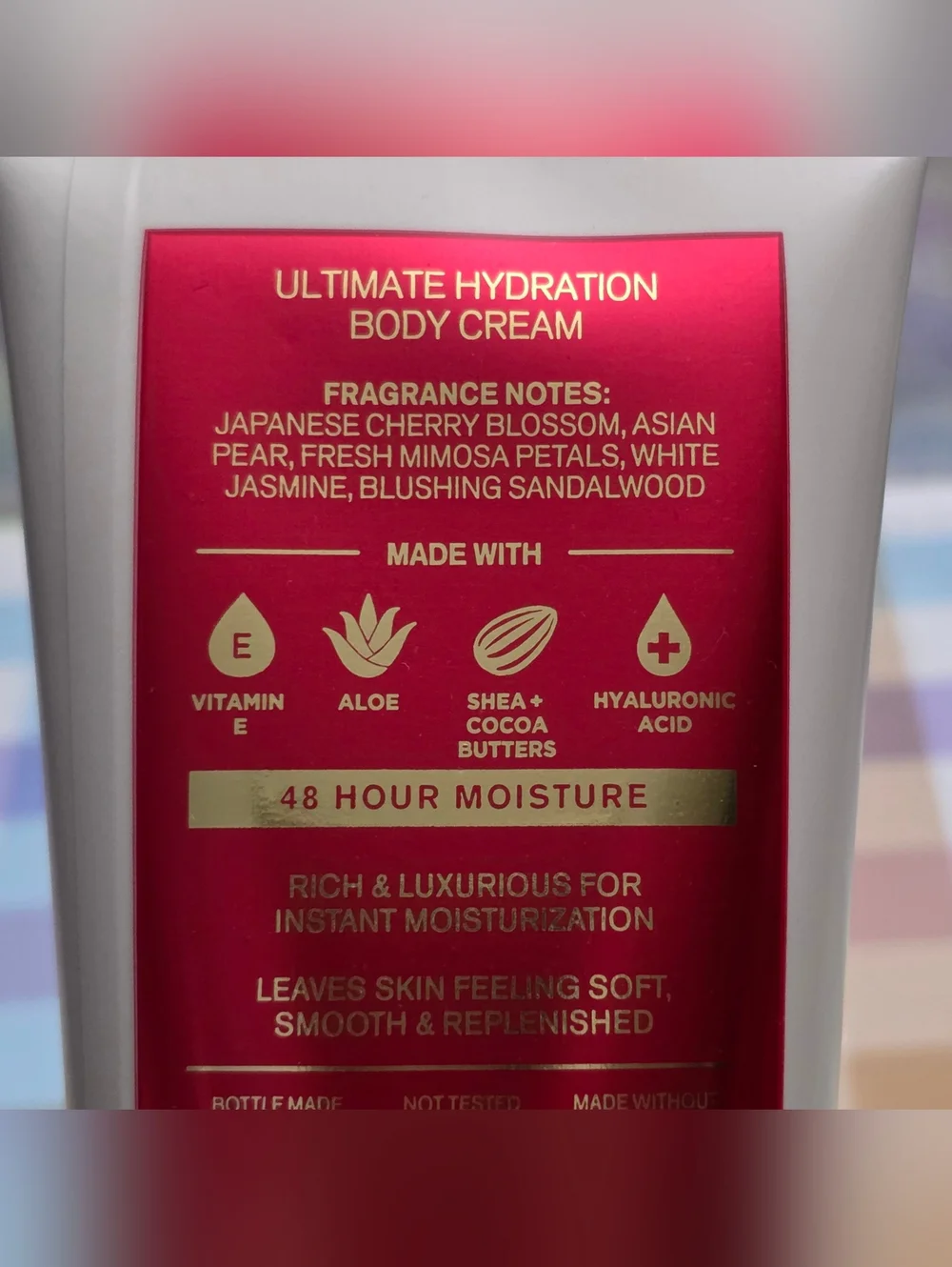 Bath & Body Works Japanese Cherry Blossom Ultimate Hydration Body Cream 8oz NEW
